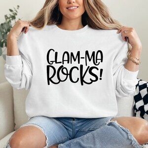 Glam-ma Rocks custom crewneck Sweatshirt sweater